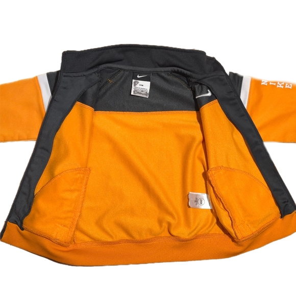 Nike Orange & Black Zip-Up Track Activewear Athletic Jacket Baby Size 24 Months - Picture 4 of 7